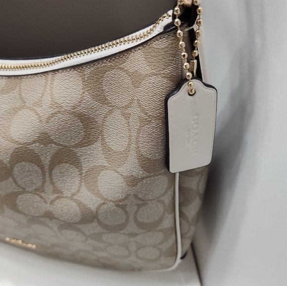 🥰EUC Coach #F29209 Signature Monogram Logo Leather Shoulder Satchel Bag, 🤎 - Picture 7 of 16